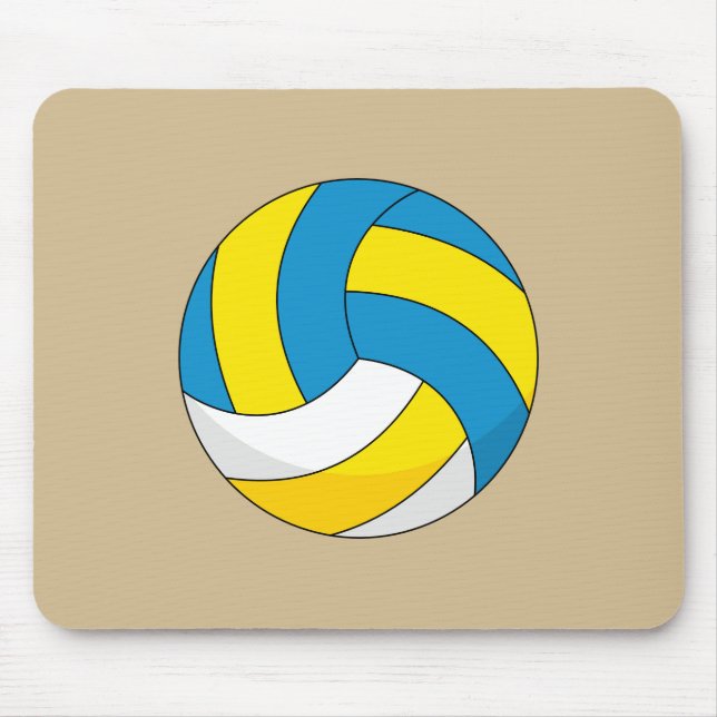 Tecknad Volleyball Boll Musmatta (Framsidan)