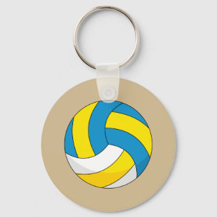 Tecknad Volleyball Boll Nyckelring