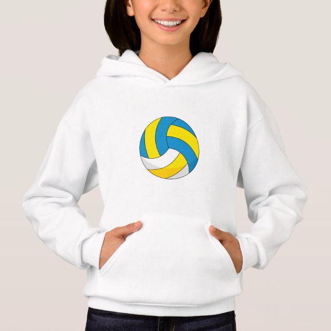 Tecknad Volleyball Boll T Shirt (Framsida)