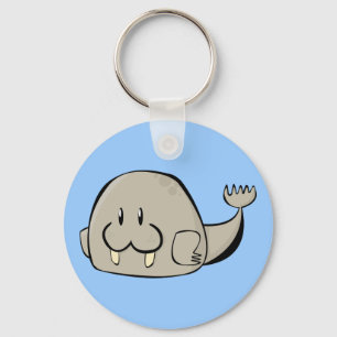 Tecknad Walrus Nyckelring