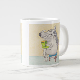 Tecknad Warthog mugg. Jumbo Mugg