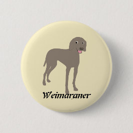 Tecknad Weimaraner Knapp