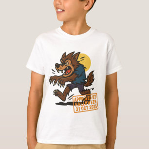 Tecknad Werevarg - godkänd av Halloween T Shirt