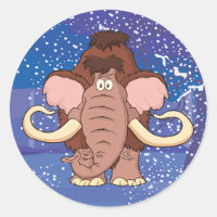 Tecknad Wooly Mammoth