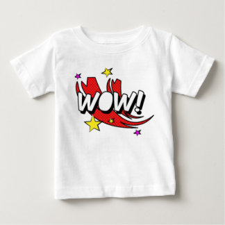 Tecknad Wow - etikett T-shirt