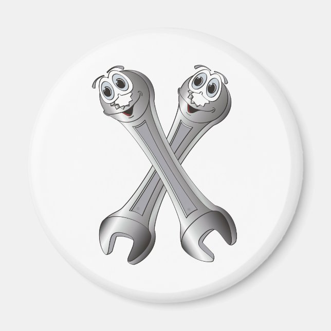 Tecknad Wrenches Magnet (Framsidan)