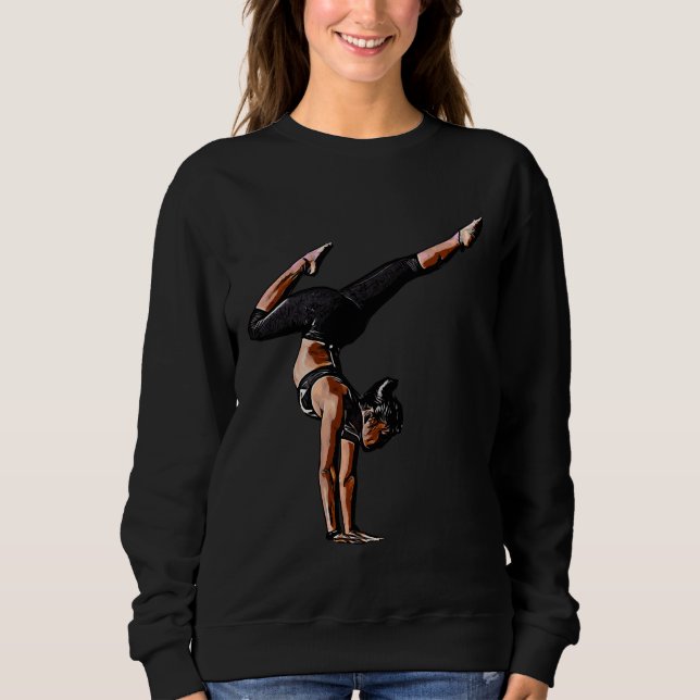 Tecknad Yoga Woman T Shirt (Framsida)