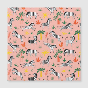 Tecknad Zebrors Lilla Sömlösa Mönster