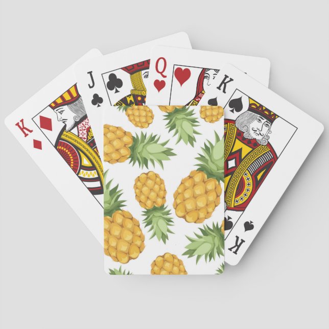 Tecknadananasmönster Casinokort (Baksidan)