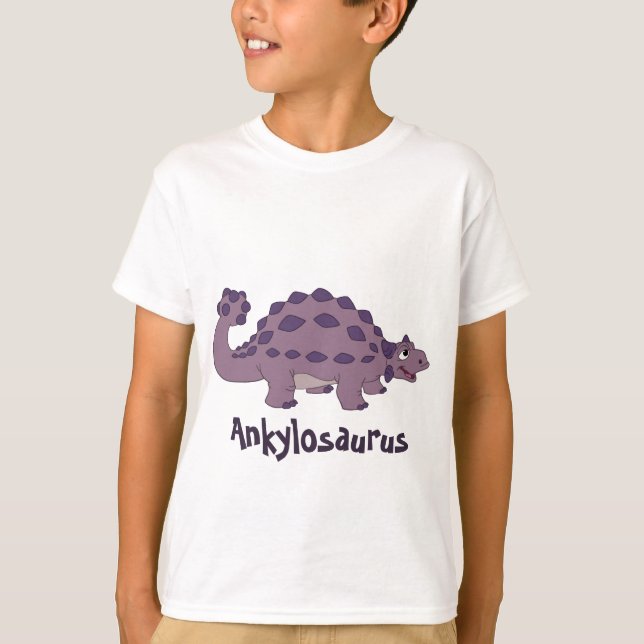 TecknadAnkylosaurus Tee Shirt (Framsida)