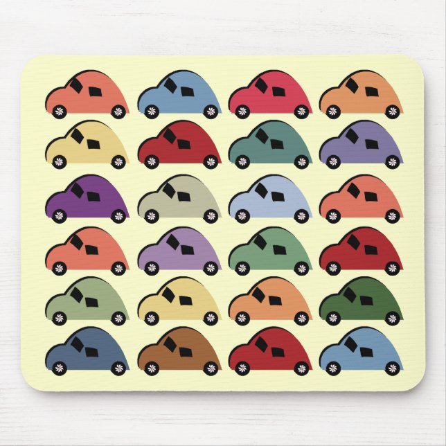 Tecknadbilar Mousepad Musmatta (Framsidan)