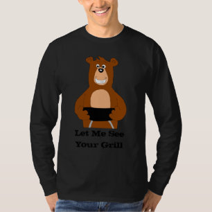 Tecknadbjörnen med BBQ grillar T-shirt