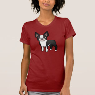 TecknadBoston Terrier T Shirt