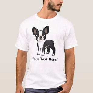 TecknadBoston Terrier T-shirt