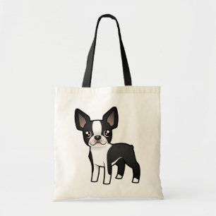 TecknadBoston Terrier Tygkasse