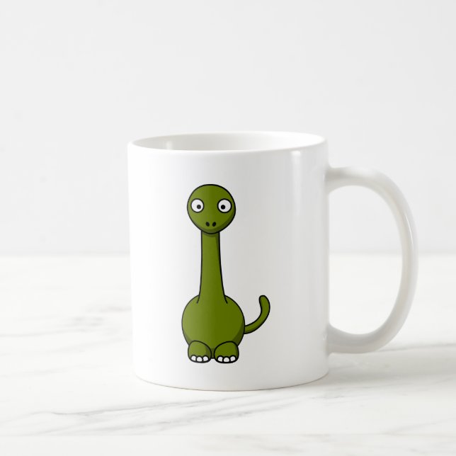 Tecknadbrontosaurus Kaffemugg (Höger)