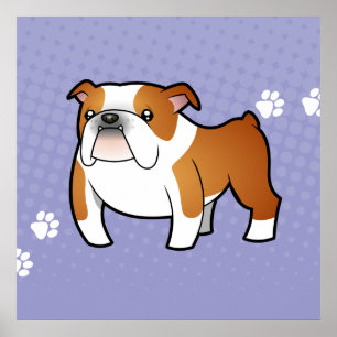 Tecknadbulldogg Poster