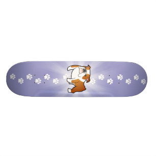 Tecknadbulldogg Skateboard Bräda 20 Cm