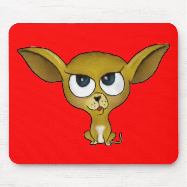 TecknadChihuahua Mousepad Musmatta (Framsidan)