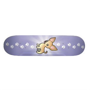 TecknadChihuahua (släta laget), Old School Skateboard Bräda 18 Cm