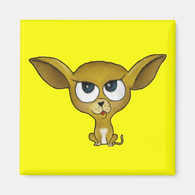 TecknadChihuahuamagnet Magnet (Framsidan)