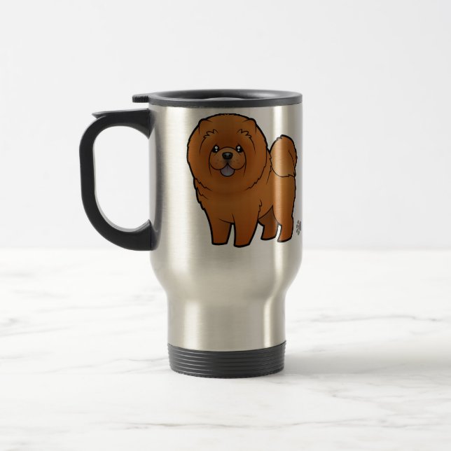 TecknadChowChow Resemugg (Vänster)