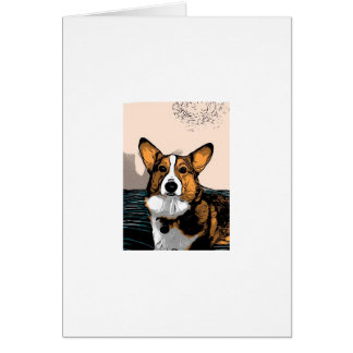 TecknadCorgi Hälsningskort