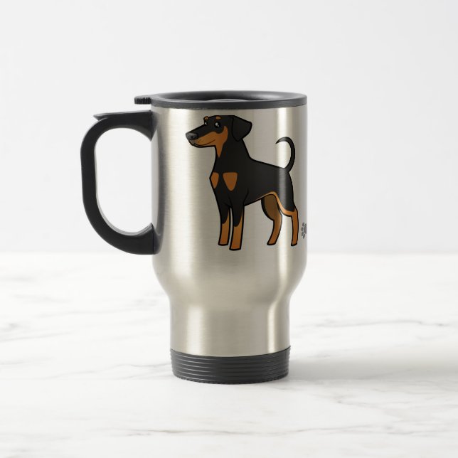 TecknadDobermanPinscher (diskettöron) Resemugg (Vänster)