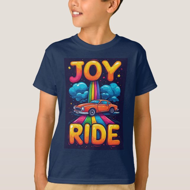 🌟 Tecknade Bilförare Redo För Stora Roligheter 🚙 T Shirt (Framsida)