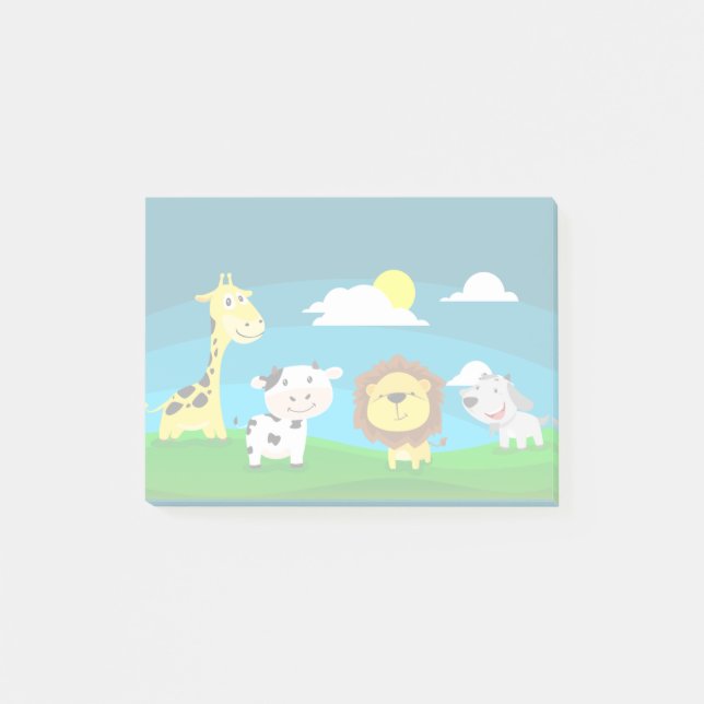Tecknade djur          post-it block (Framsida)