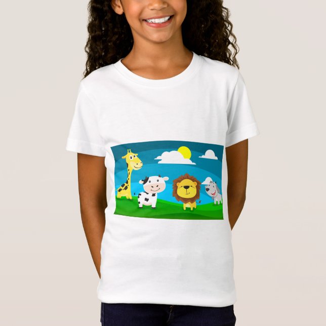 Tecknade djur           t shirt (Framsida)