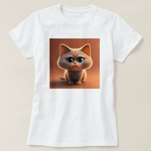 tecknade figurer illustration av en söt katt t shirt