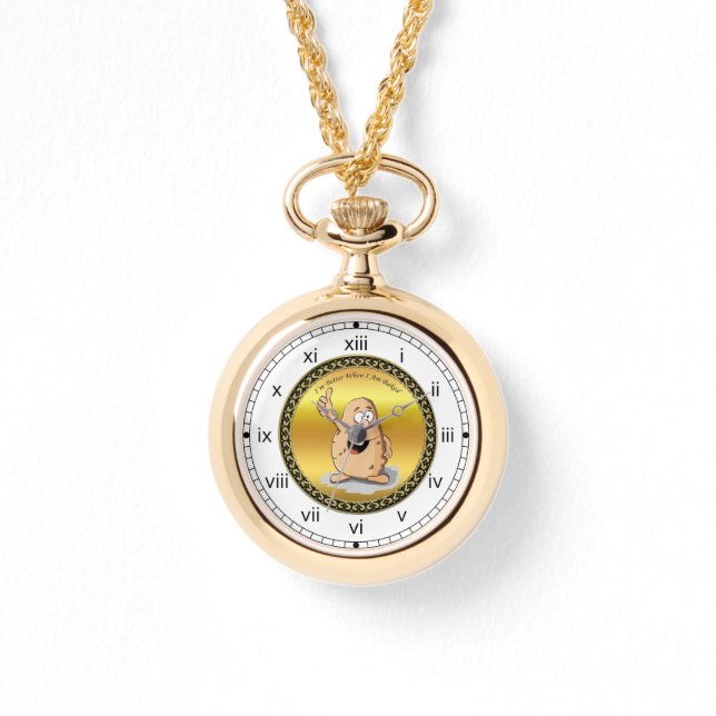 tecknade figurer-potatis med stort öga 2 armbandsur (Framsida)