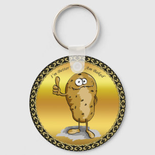 tecknade figurer-potatis med stort öga 3 nyckelring