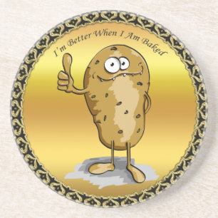 tecknade figurer-potatis med stort öga 3 underlägg