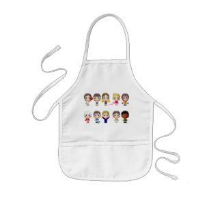 Tecknade figurer ungar apron. barnförkläde