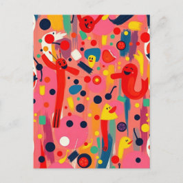 Tecknade figurer vykort