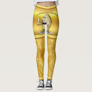 tecknade figurerpotatis med stora ögon 1 leggings