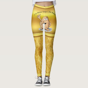 tecknade figurerpotatis med stora ögon 2 leggings