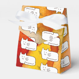 Tecknade kattdoodles presentlådor