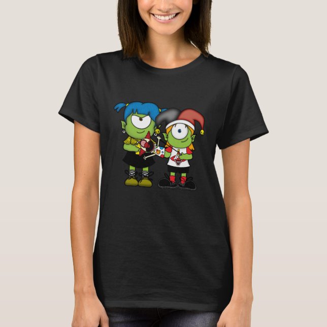 Tecknade monster t shirt (Framsida)