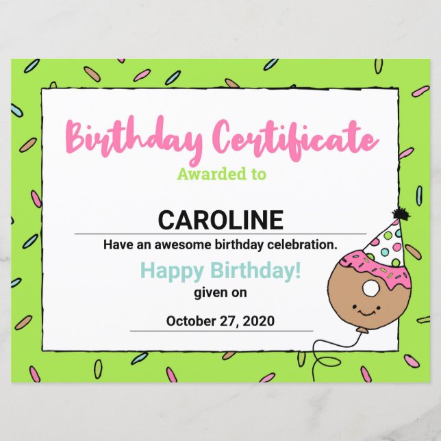 Tecknade Munkar Coola Munkdesigner Födelsedagsbevi (Framsida)