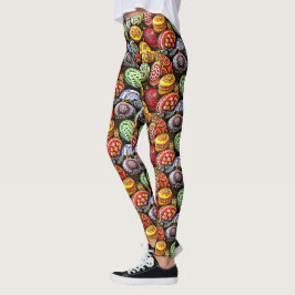 Tecknade Påskägg Leggings