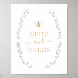 Tecknade presenter och kort som kan vara babyskor poster