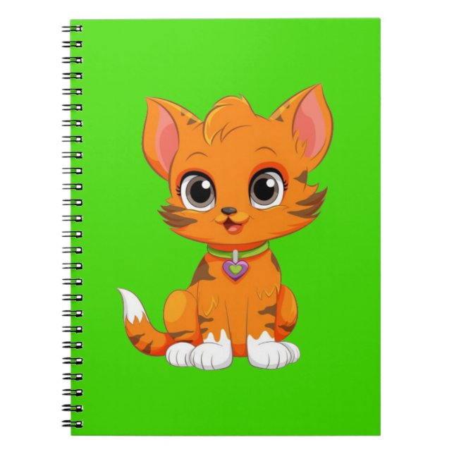 Tecknaden Adsible Cat Anteckningsbok (Framsidan)