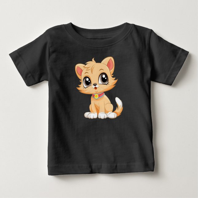 Tecknaden Adsible Cat T Shirt (Framsida)
