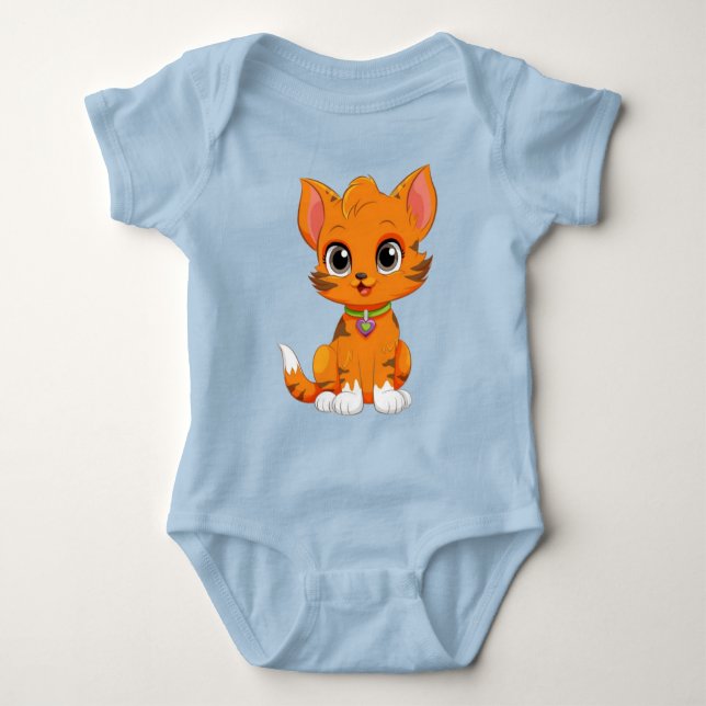 Tecknaden Adsible Cat T Shirt (Framsida)