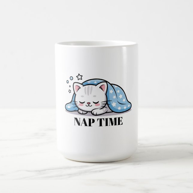 Tecknaden Adsible Kawaii Cat Kaffemugg (Center)