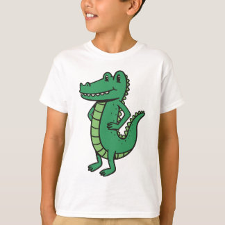 Tecknaden Alligator-tecken T Shirt