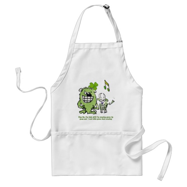 Tecknaden Apron, konstnären St. Patricks Day Förkläde (Framsidan)